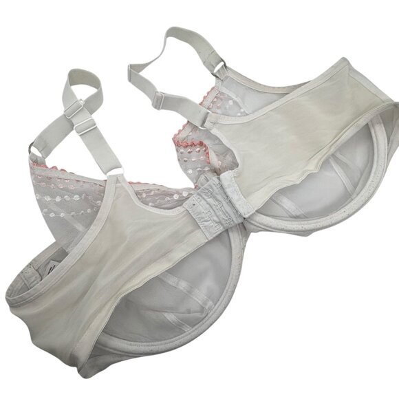 Elomi Matilda EL8900 42I White Full Figure Underwire Plunge Bra - Picture 4 of 6